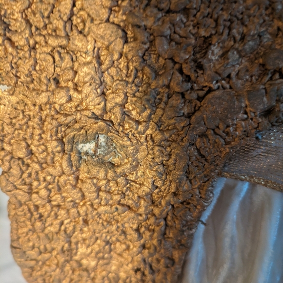 Angel gold cream with pearls tree topper - Picture 6 of 8